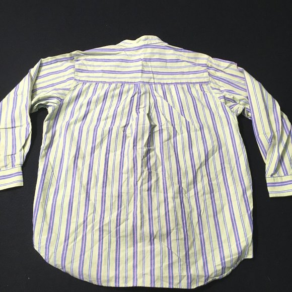 #NN Crossroads Button Up Shirt Mens Medium Vertical Striped Long Sleeve Regular - Picture 3 of 7